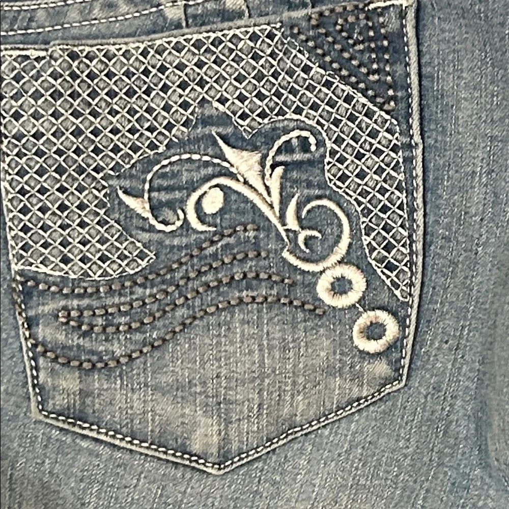 Alberto VO5 Faded Blue Denim Jeans Y2K size 14 - Picture 9 of 11